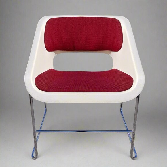 1976 Gorgeous Pair of Two Lotus Stackable Chairs by Paul Boulva for Artopex. - Picture 4 of 9
